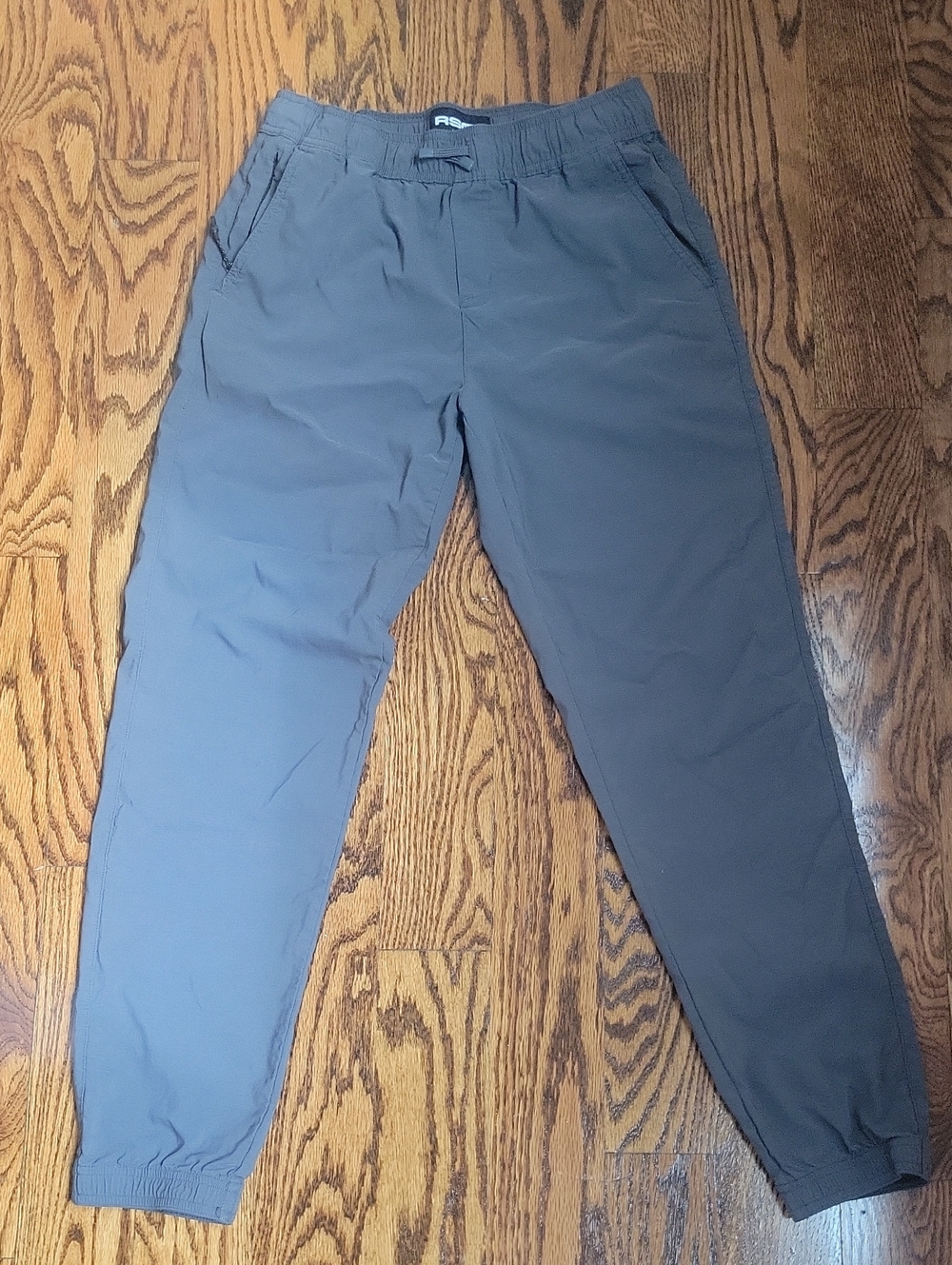 RSQ Boys Casual Elastic-Waist Grey Jogger Pants Size Large